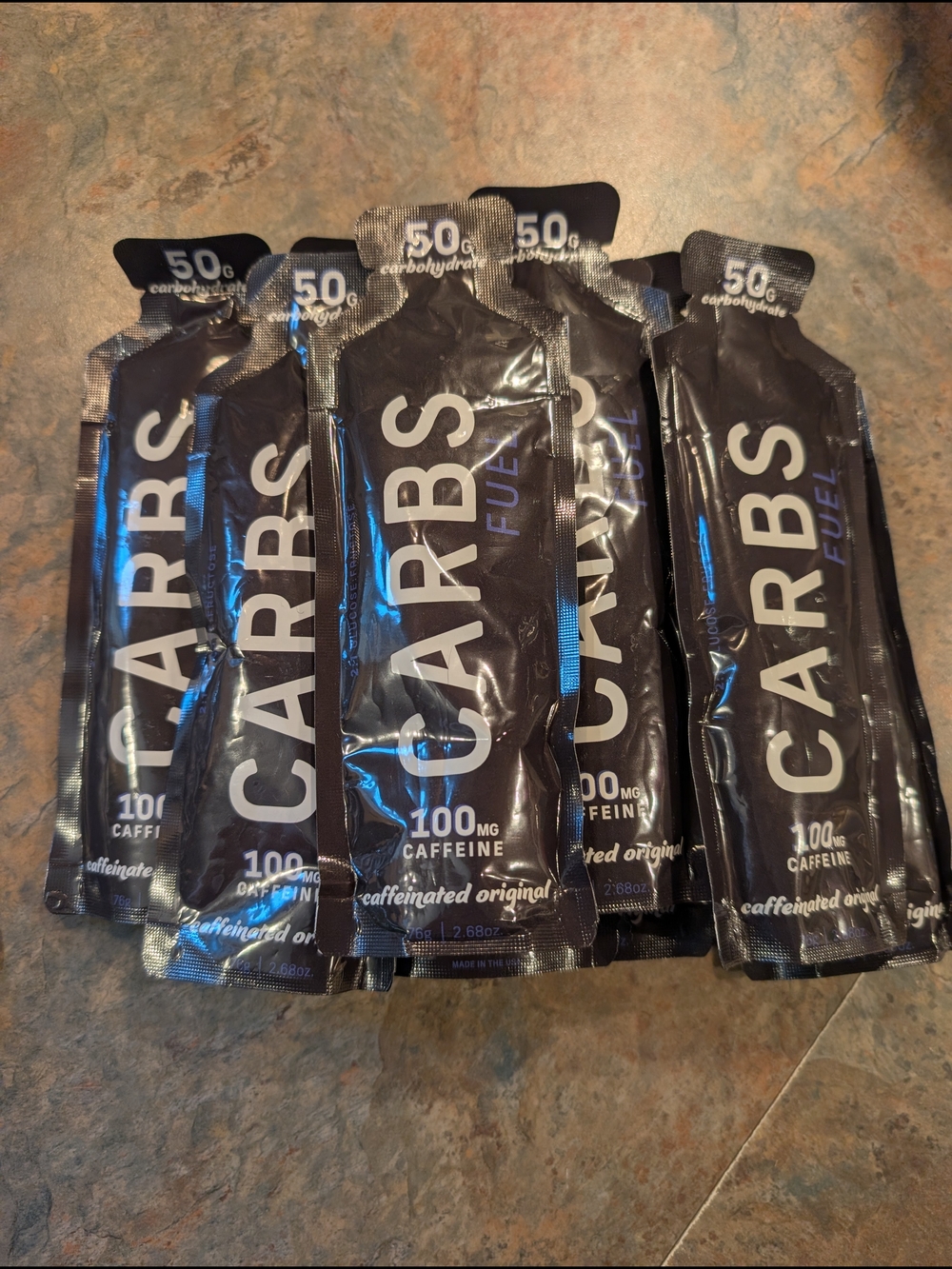 CARBS Fuel Energy Gel Packets - Black